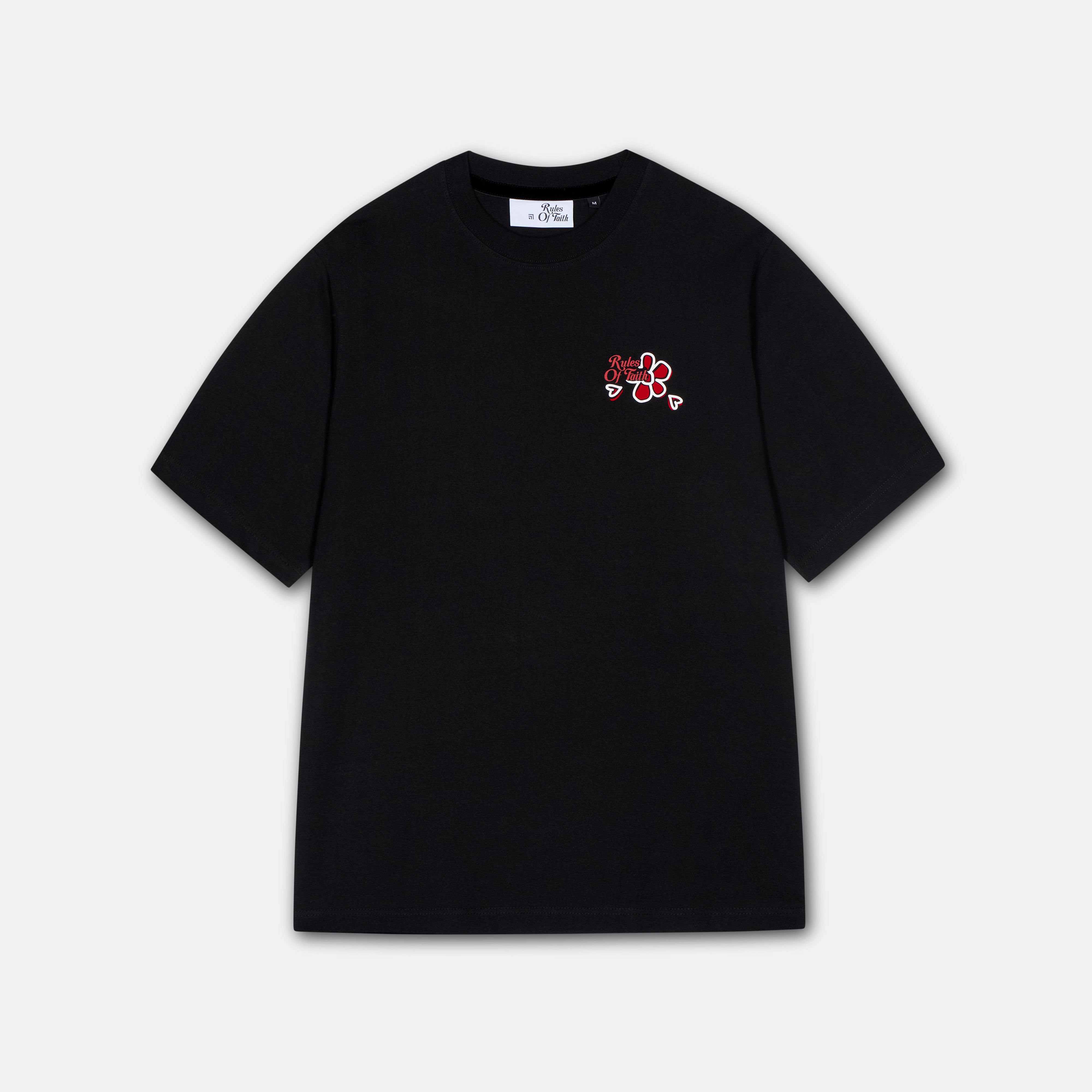 Petalo T-Shirt (Black)-1