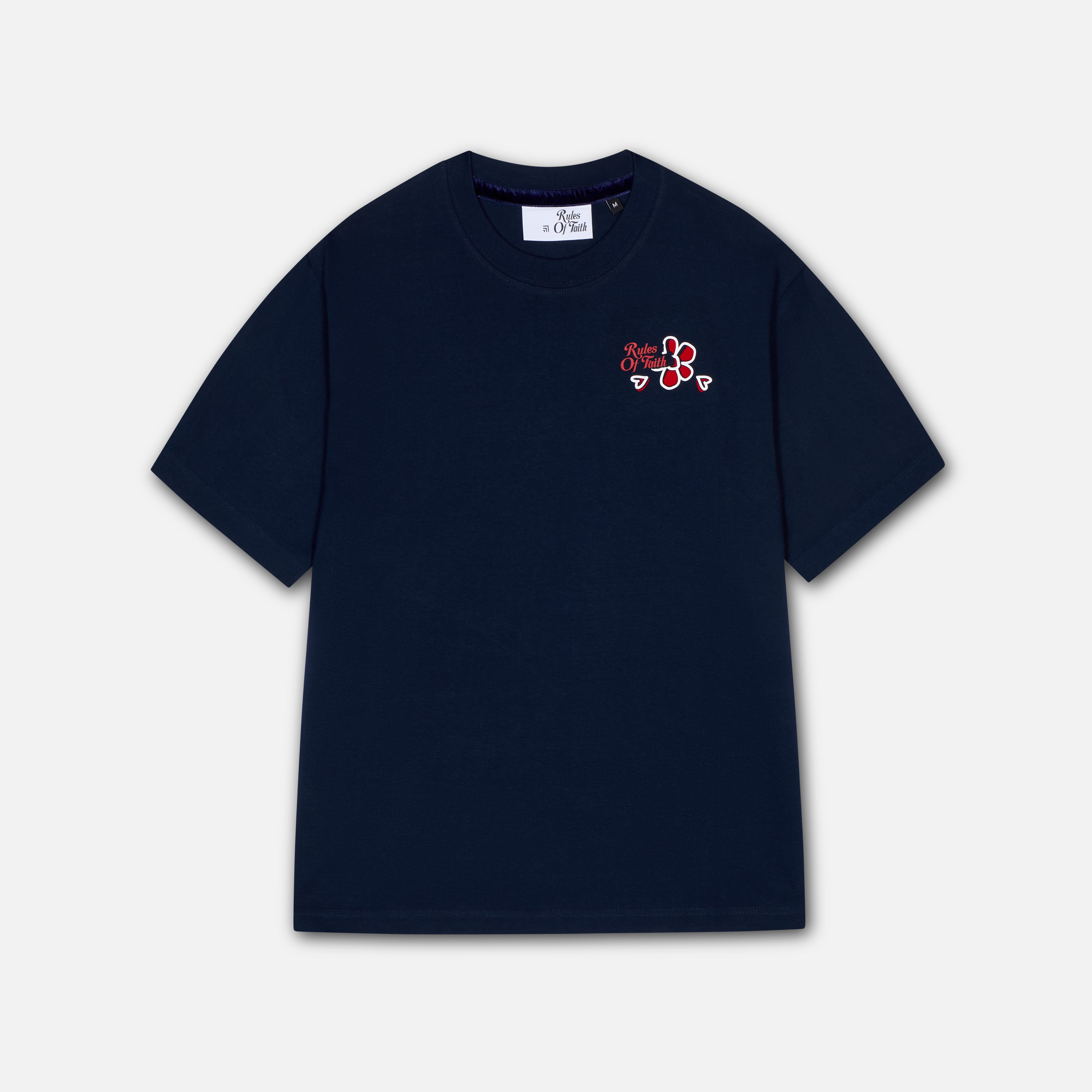 Petalo T-Shirt (Navy)-1