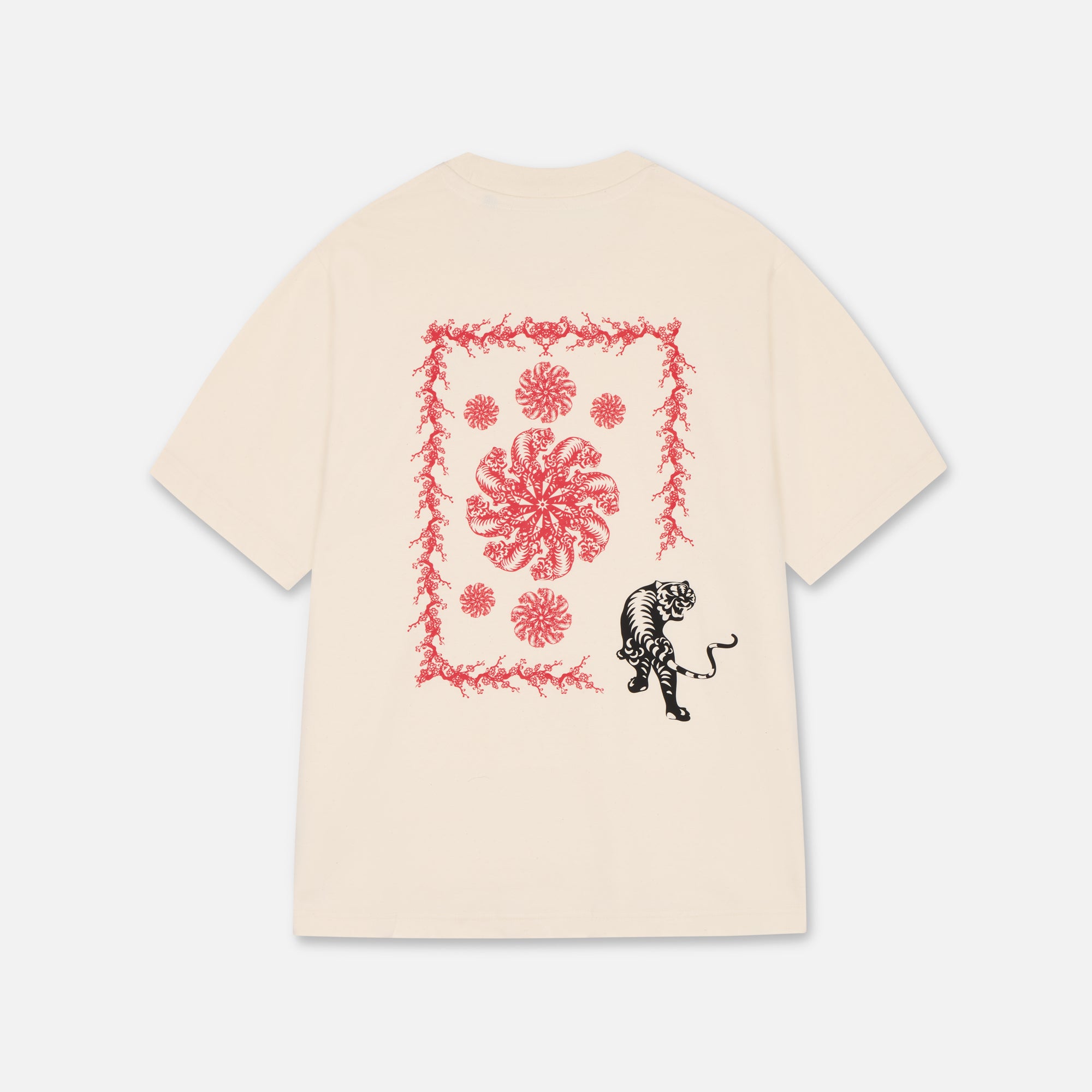 Sakura T-Shirt Cream/Fleck-2