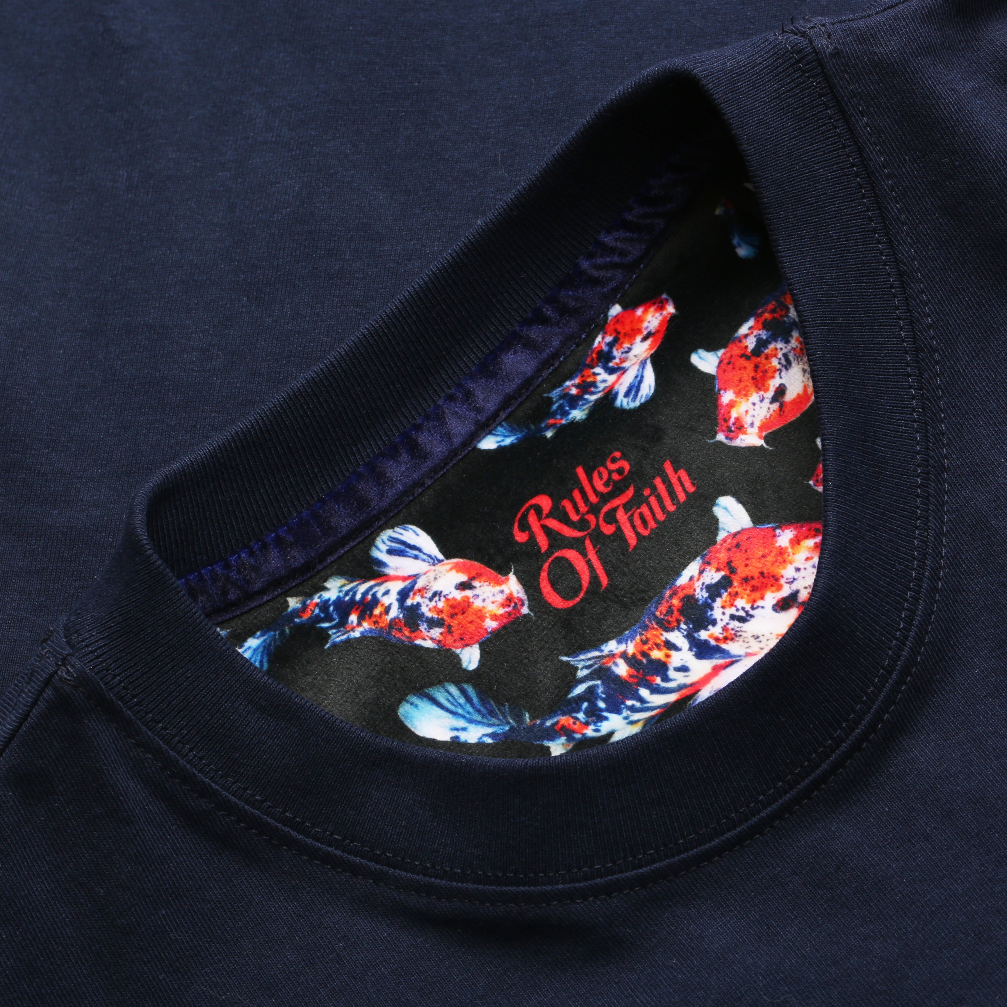 Nishikigo T-Shirt Navy-3