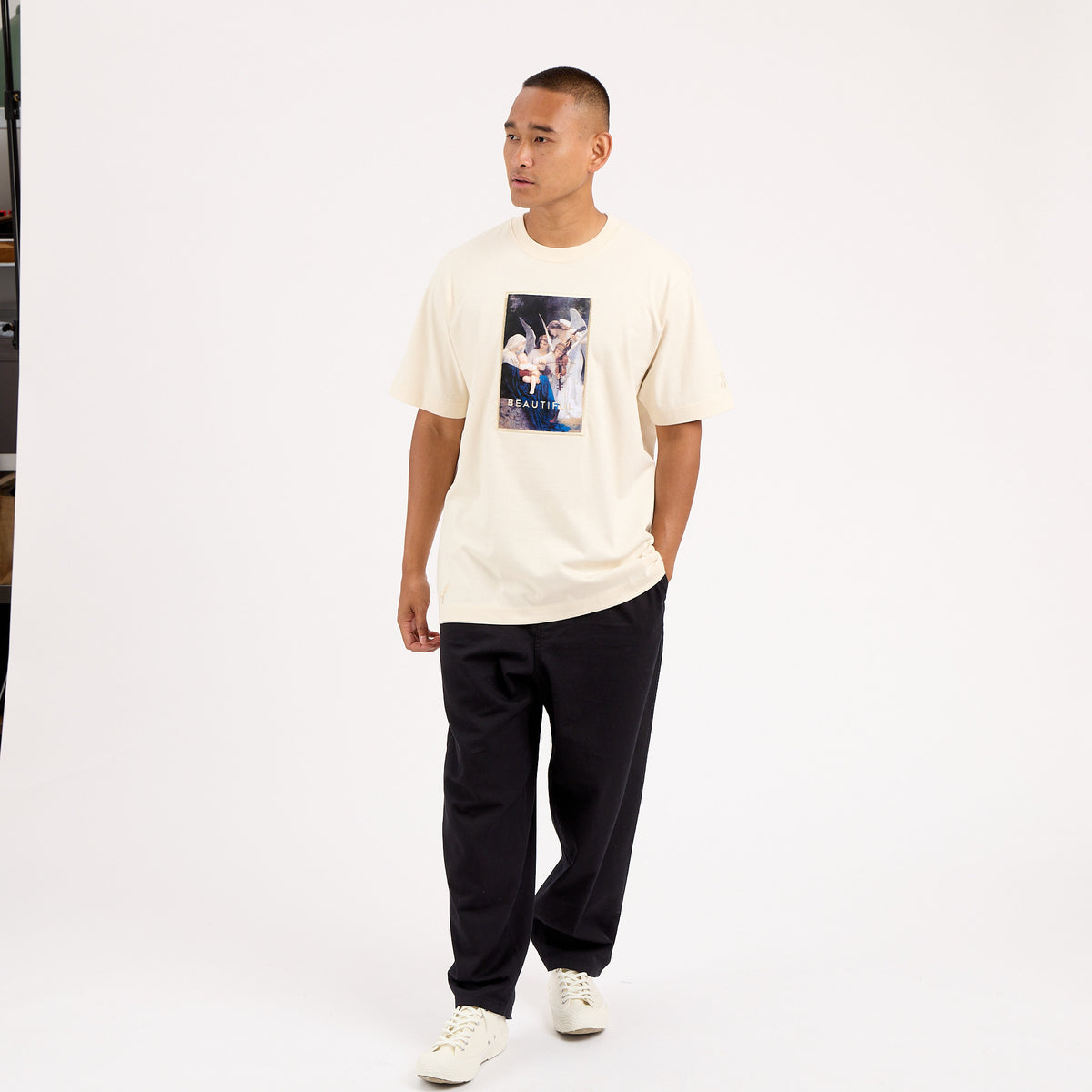 Divine T-Shirt Cream/Fleck-3