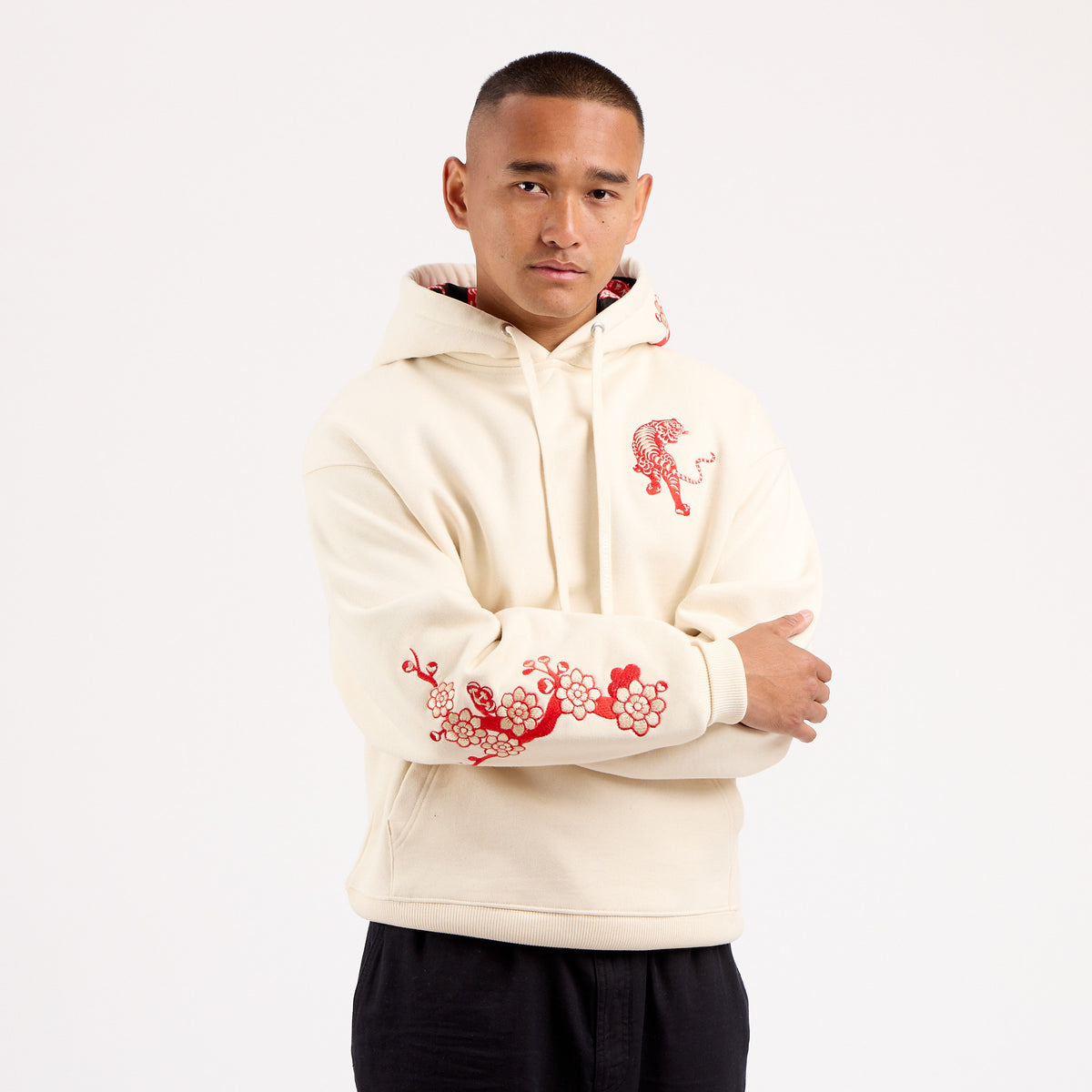 Siberian Hood Cream/Fleck