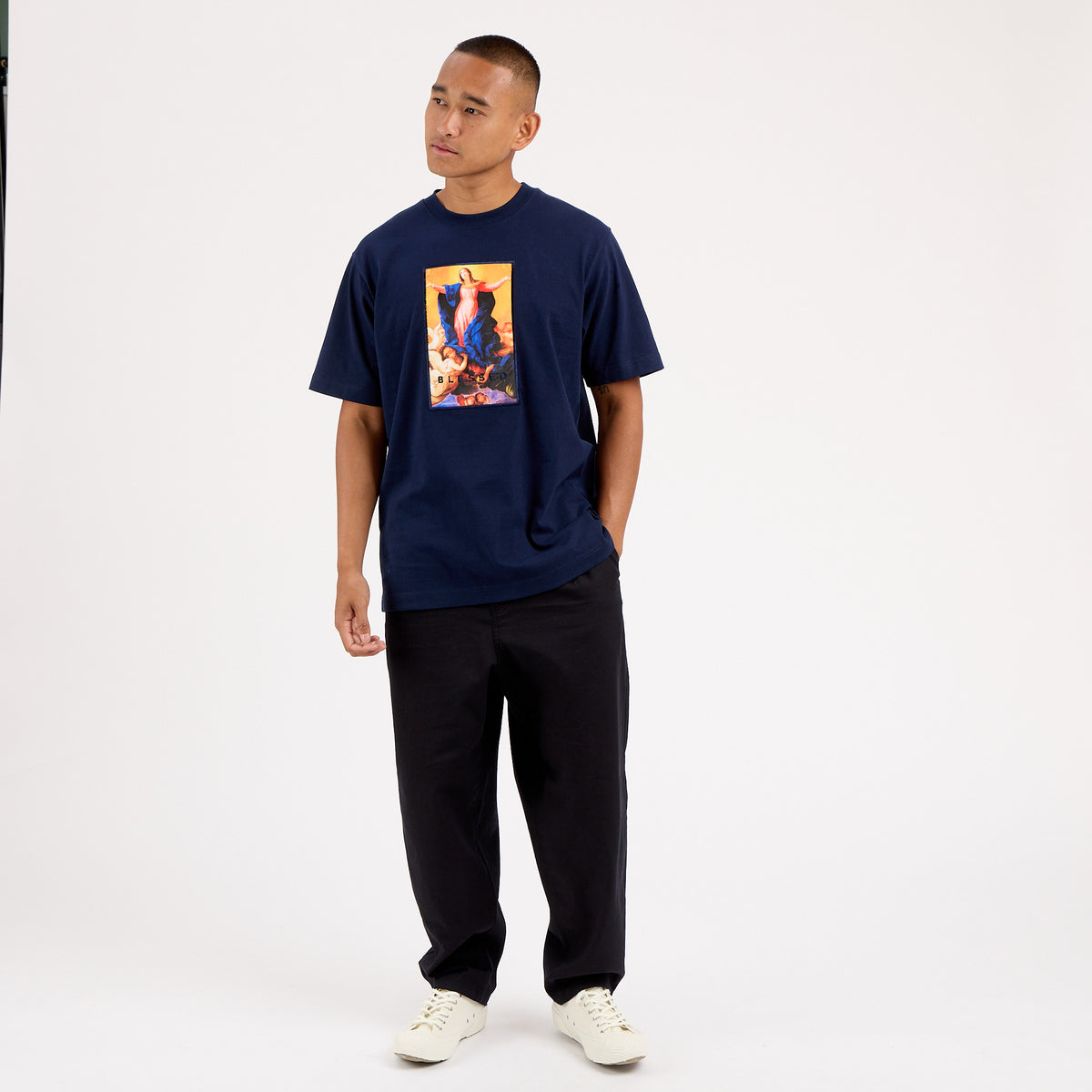 Devout T-Shirt Navy-3