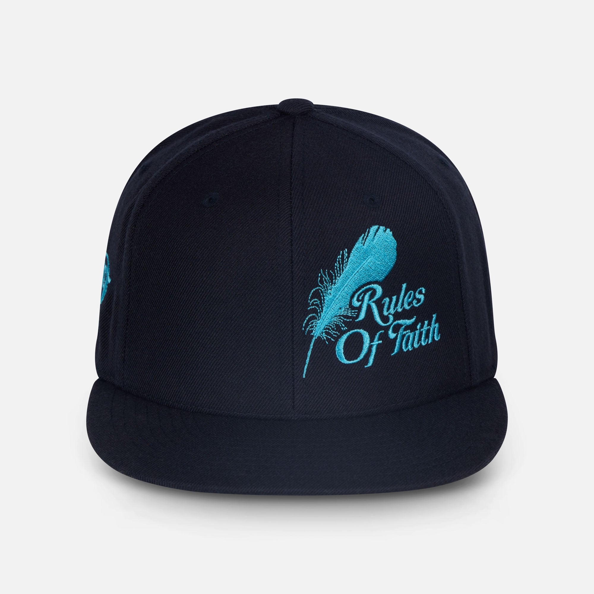 Feather Cap Navy/Aqua-1