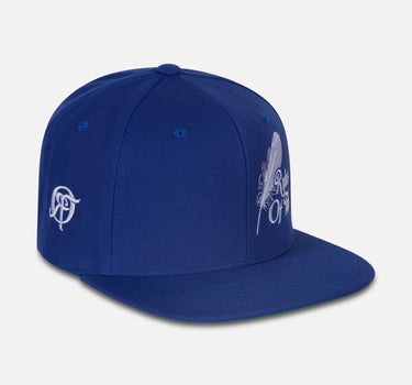 Feather Cap Royal Blue/White