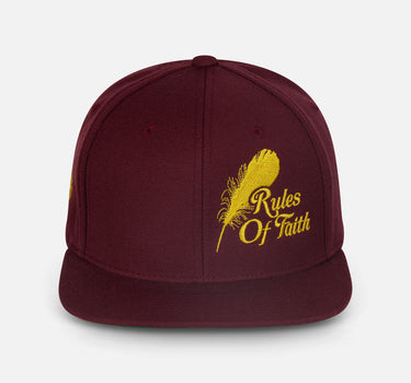 Feather Cap Maroon/Mustard