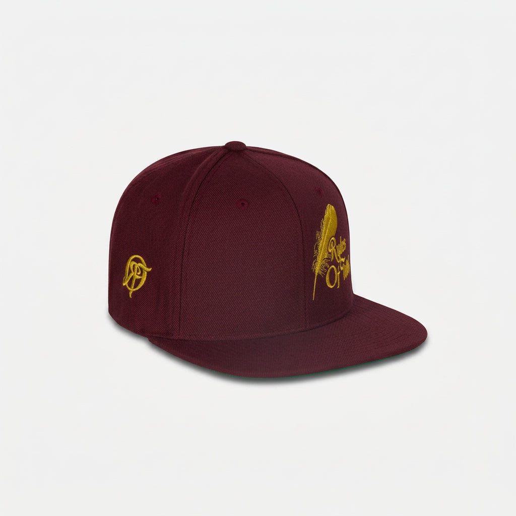 Feather Cap Maroon/Mustard