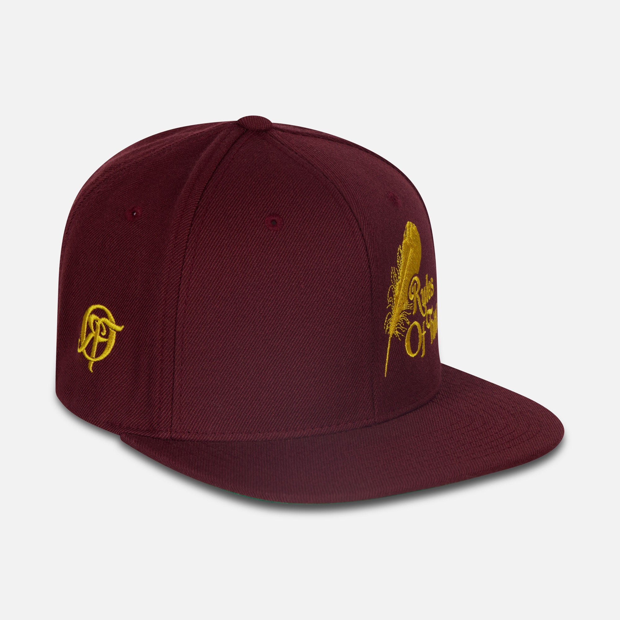 Feather Cap Maroon/Mustard-2