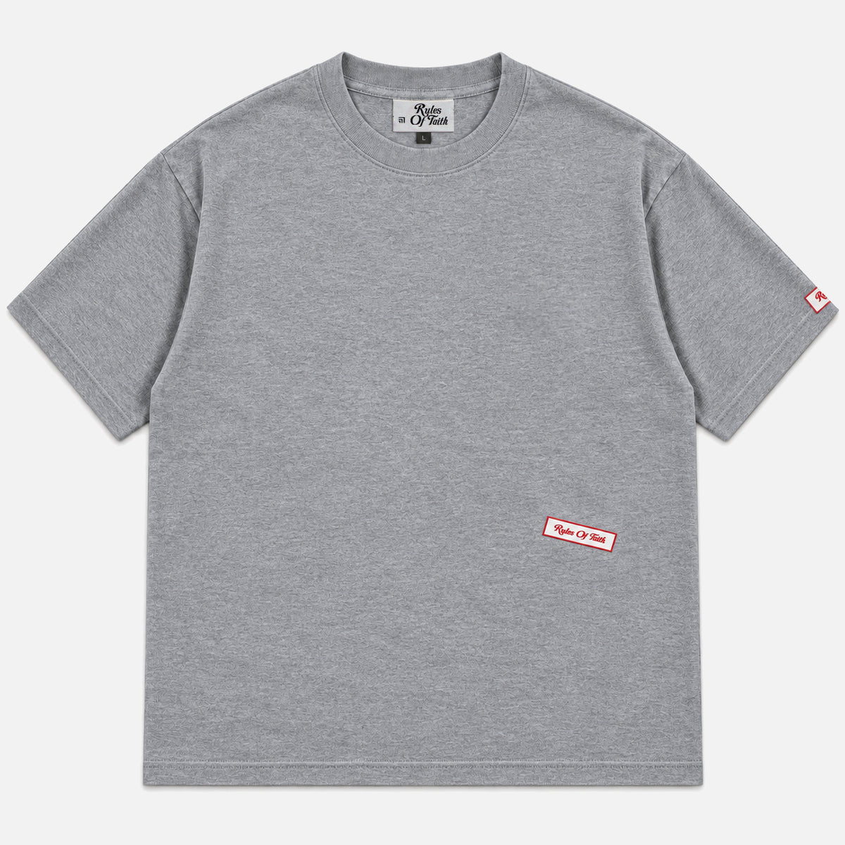 Skew Label T-Shirt Grey