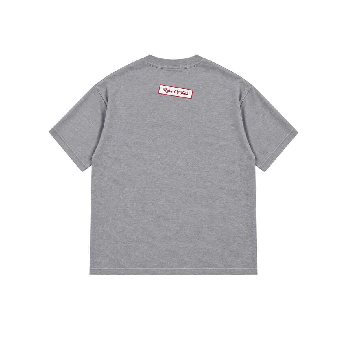 Skew Label T-Shirt Grey back