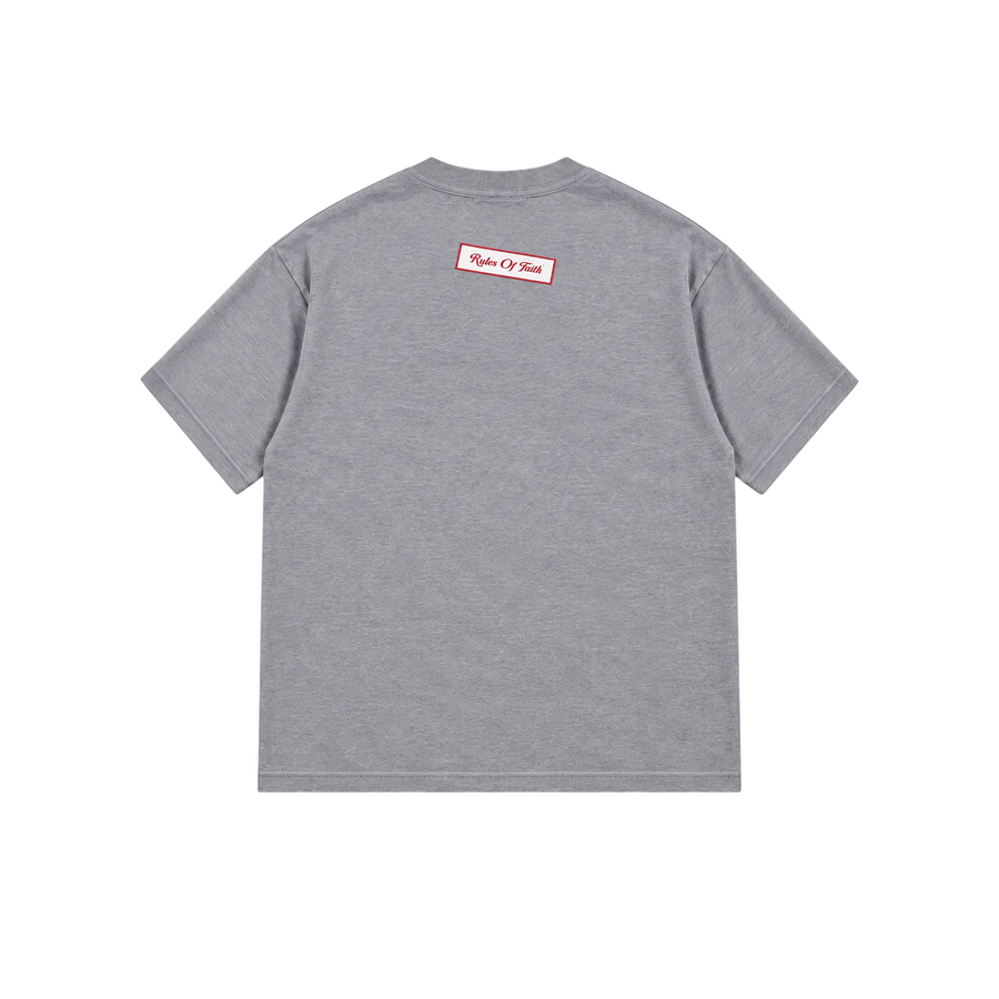 Skew Label T-Shirt Grey
