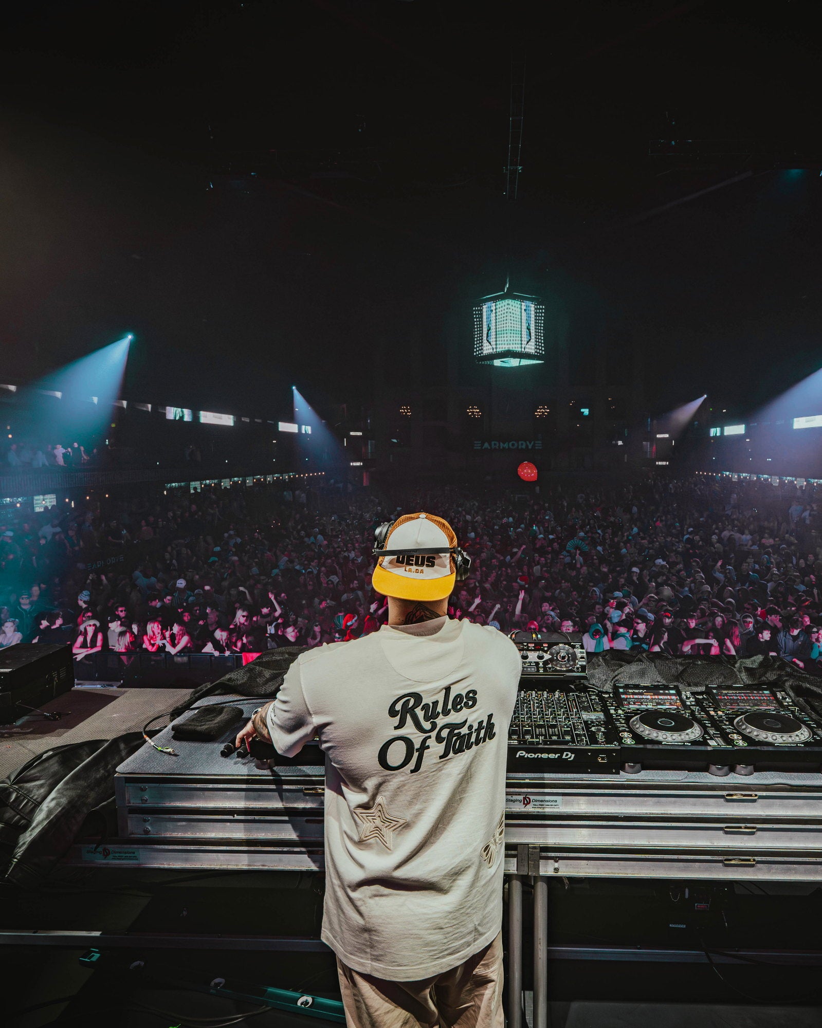Crusy at the decks in Rules of Faith, Ibiza
