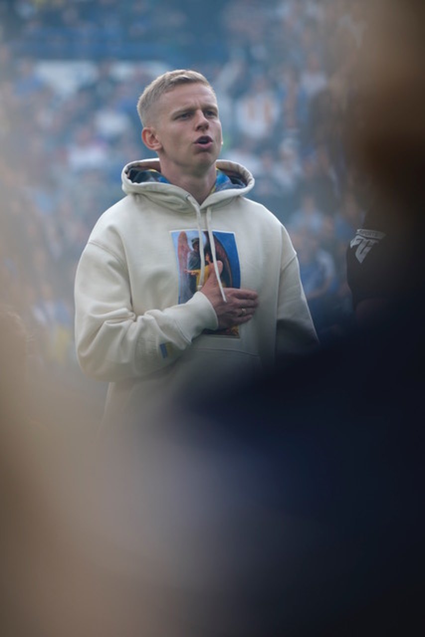 Oleksandr Zinchenko in Rules of Faith on the pitch