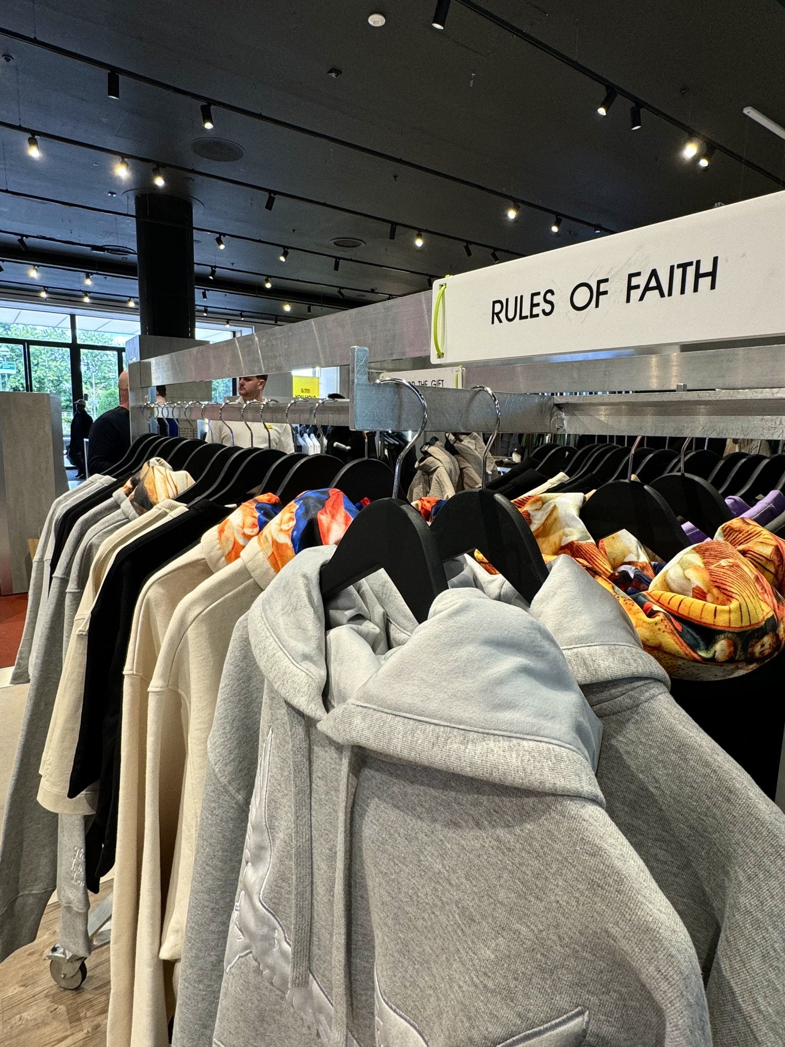Rules of Faith rail at Selfridges