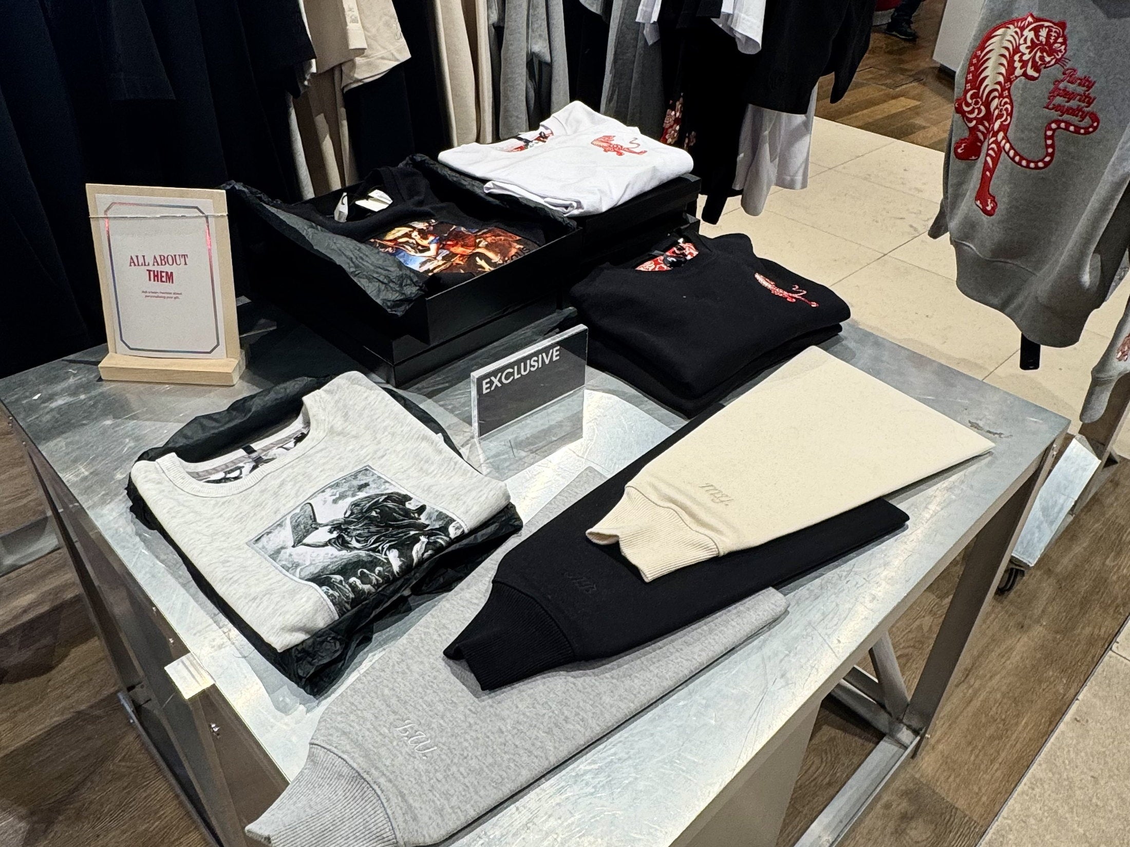 Exclusive table at Selfridges