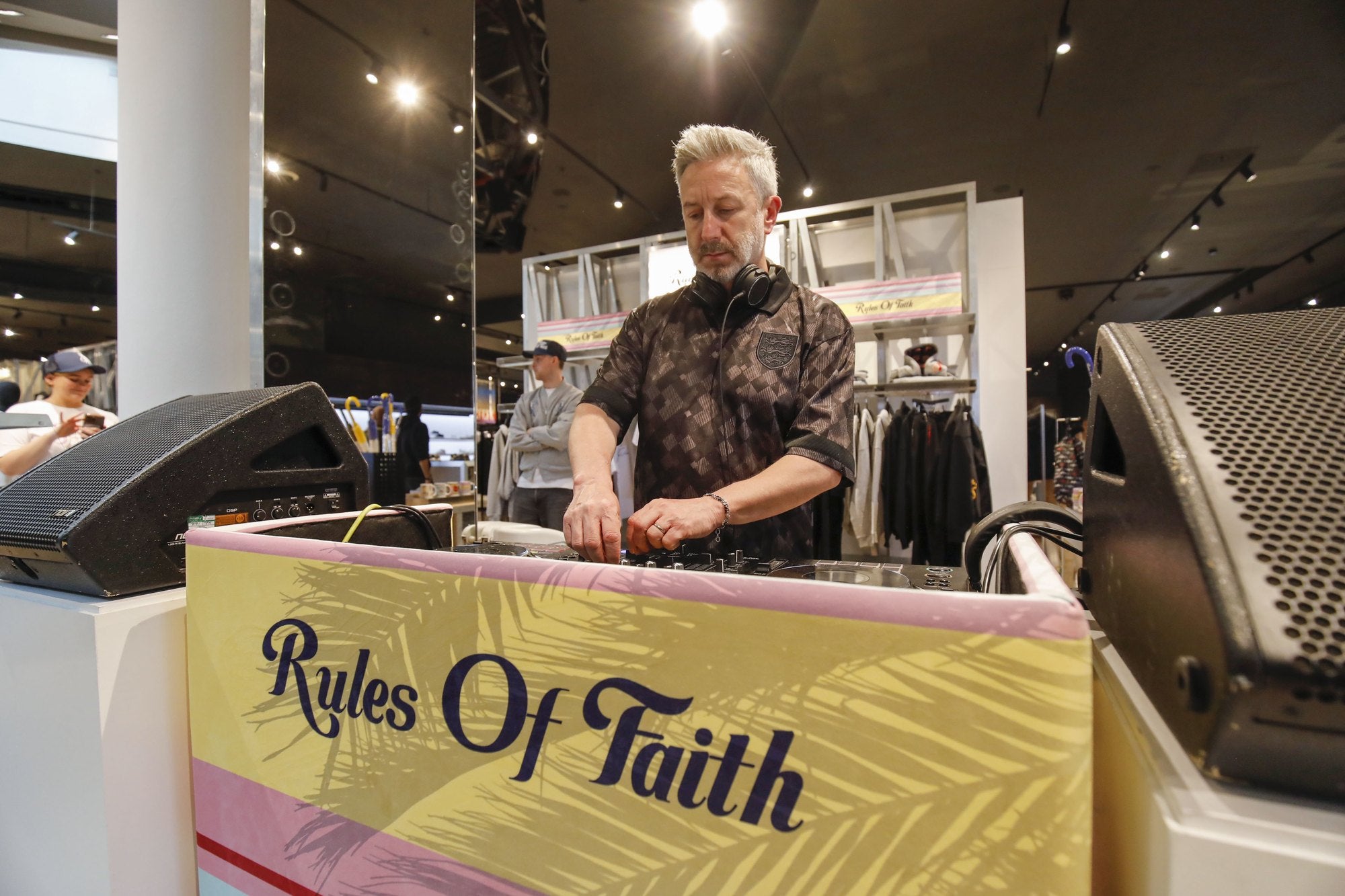 Rules of Faith booth at Selfridges Summer of Sound, Manchester