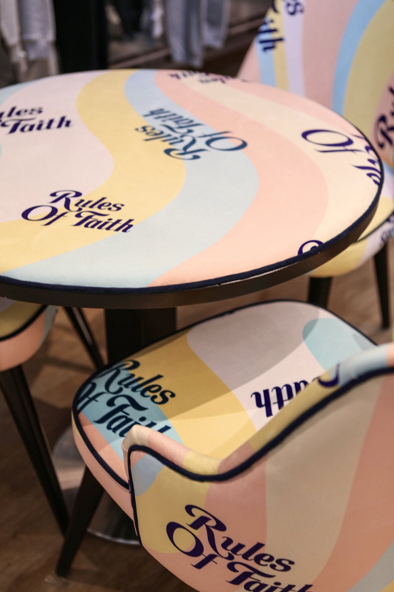 Rules of Faith chairs at Selfridges Summer of Sound